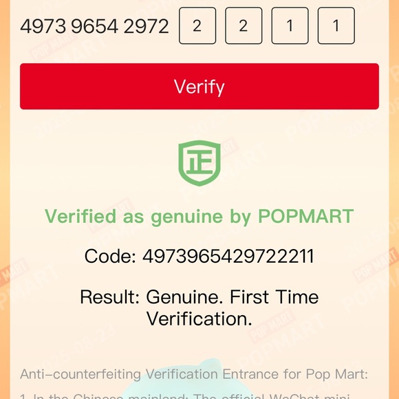 Pop Mart 100% Authentic Have A Seat Labubu. Blind box comes with PopMart COA - Picture 5 of 5